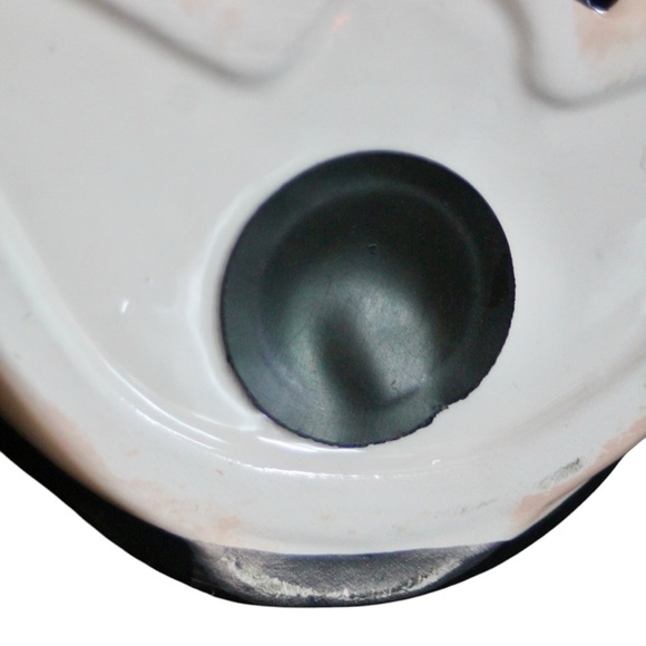 Rare Retro Polka Dot Swimsuit Piggy Bank | Unique Hand-Painted Ceramic Decor - Picture 10 of 15